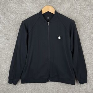 Apple Full Zip Jacket Black Men's Size‎ Medium Store Issued Made In USA